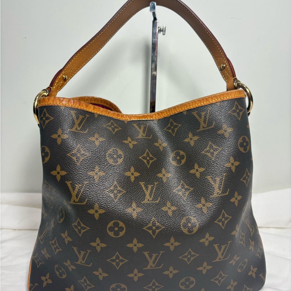 Authentic LOUIS VUITTON delightful p.m. shoulder bag with certificate - Picture 2 of 13